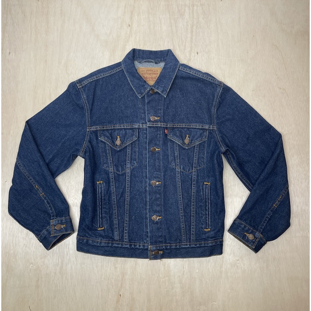 Levi's Vintage 90'S Trucker Jacket Men's Medium 70505-0216 Blue Denim Jeans Coat